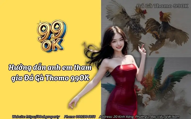 Đá Gà Thomo 99OK - Vào sảnh cược ngay, thưởng nóng về tay 3 Hướng dẫn tân thủ tham gia Đá Gà Thomo 99OK