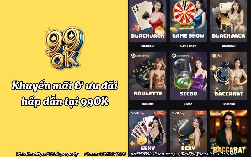 Roulette 99OK - Vòng quay đỏ đen kịch tính, thắng lớn cực dễ 4 khuyen mai uu dai hap dan tai 99ok